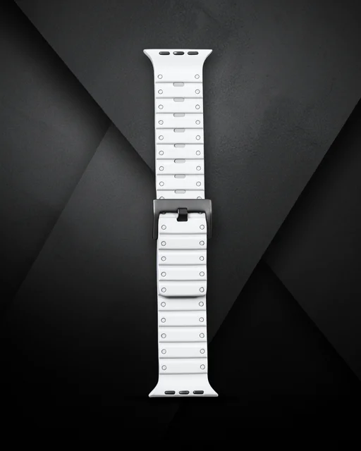 Apple Watch 42mm Magnus Mıknatıslı Silikon Kordon (saat Değildir) - Gri
