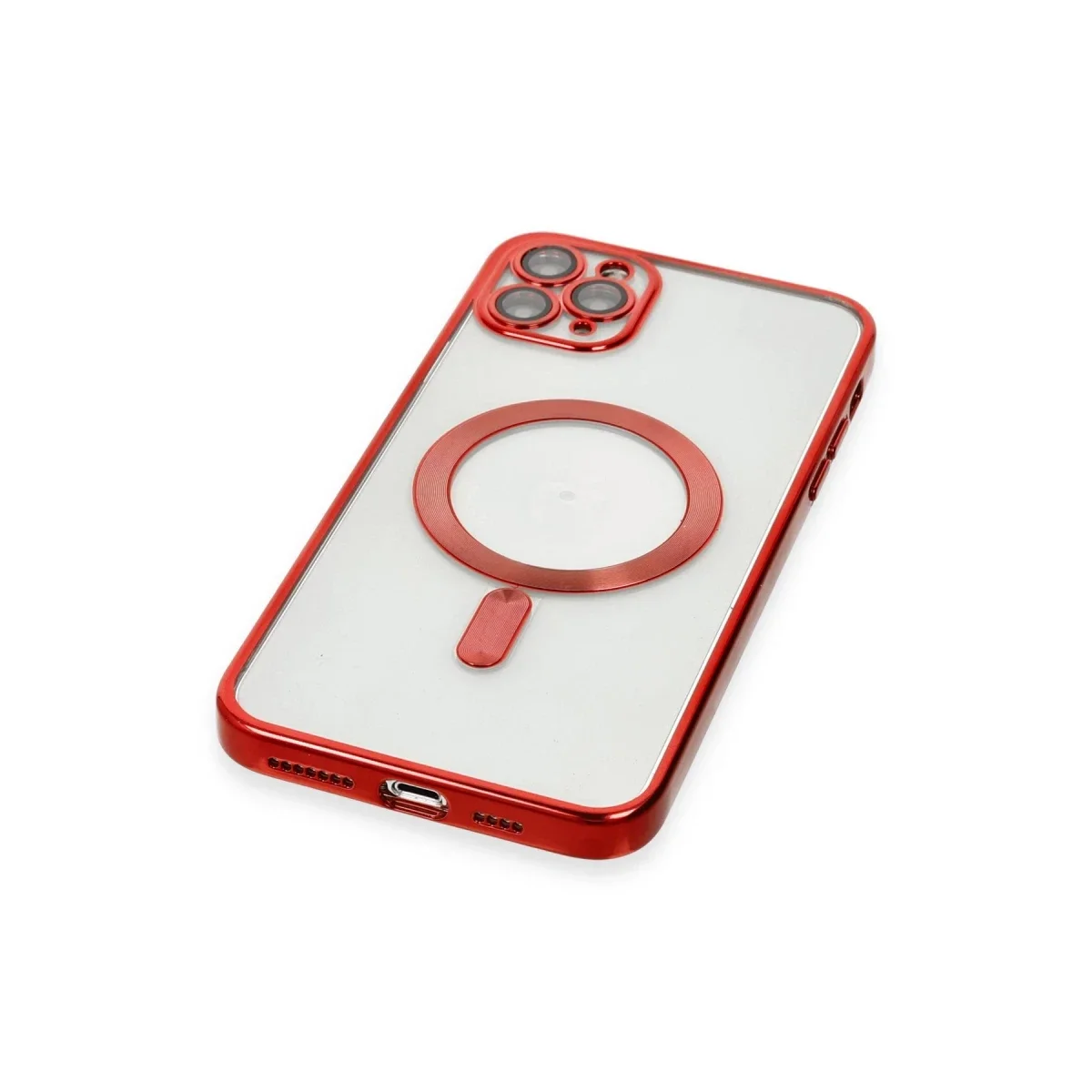 Apple iPhone 11 Pro Max Kılıf Kross Magneticsafe Kapak - Kırmızı görsel 5