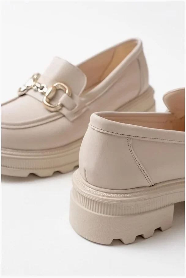 Kadın Loafer Ayakkabı Ayakkabı Bağcıksız Tabanlı Yüksek Casual Günlük görsel 4