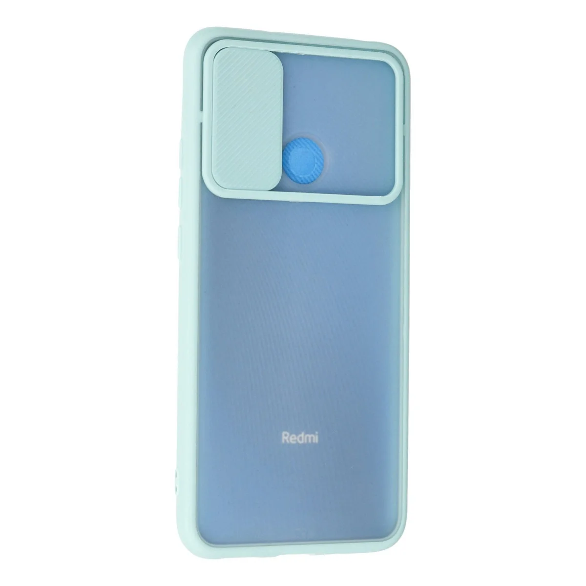 Xiaomi Redmi 9c Kılıf Palm Buzlu Kamera Sürgülü Silikon - Turkuaz görsel 3