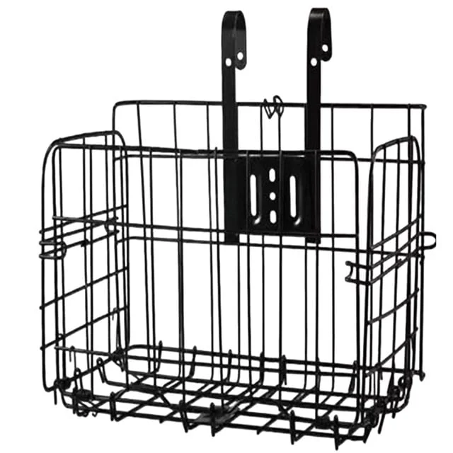 SN-37894 Katlanabilir Bisiklet Sepeti Metal Tel Gövde 34x20x23CM Pratik Taşıma Sepeti