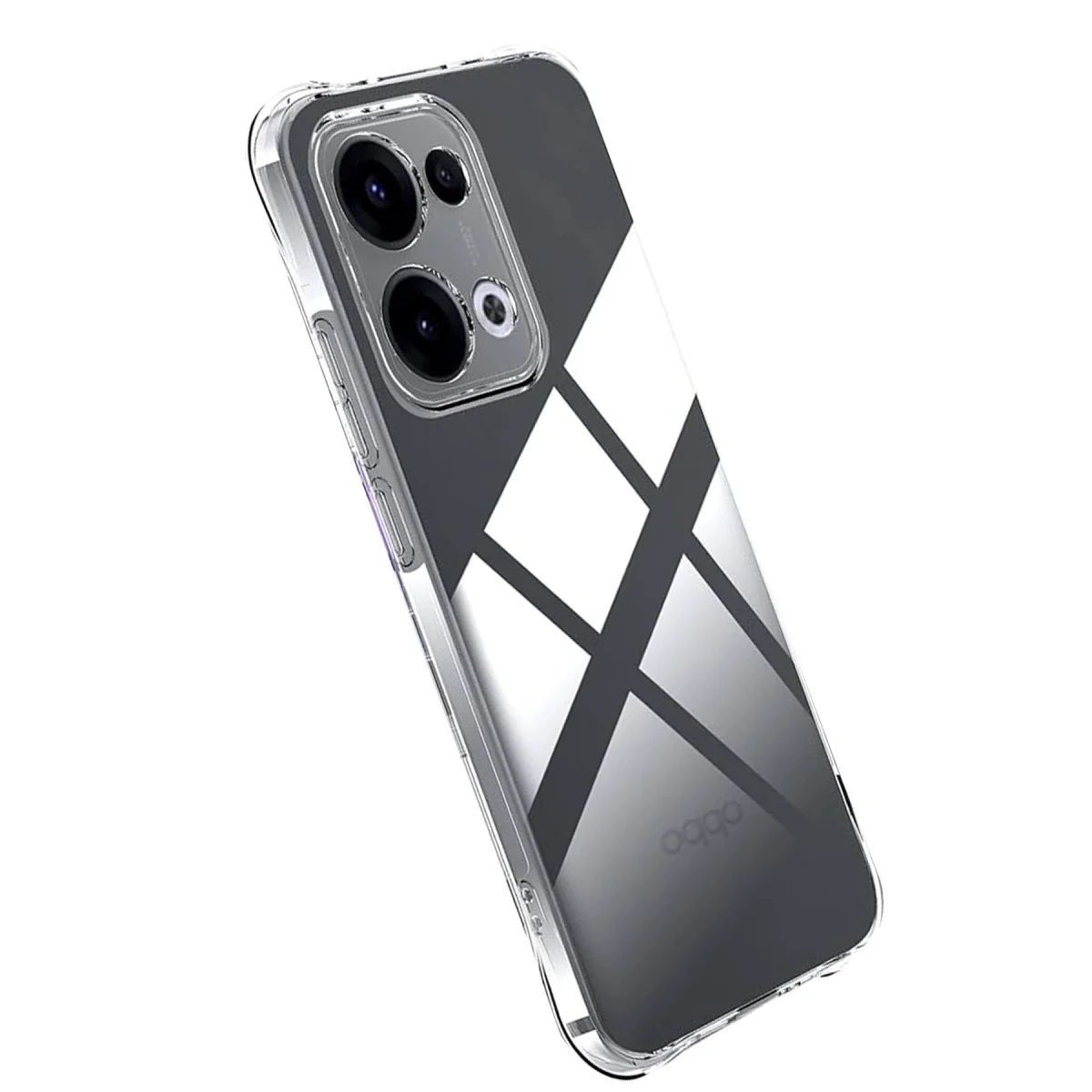 Oppo A6 Pro 4g Lüx Şeffaf Silikon - Şeffaf görsel 3