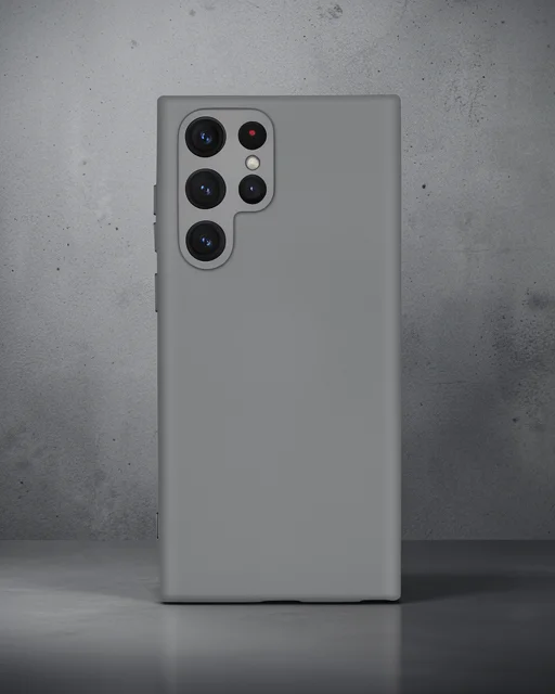 Samsung Galaxy S24 Ultra Kılıf Nano İçi Kadife Silikon - Gri