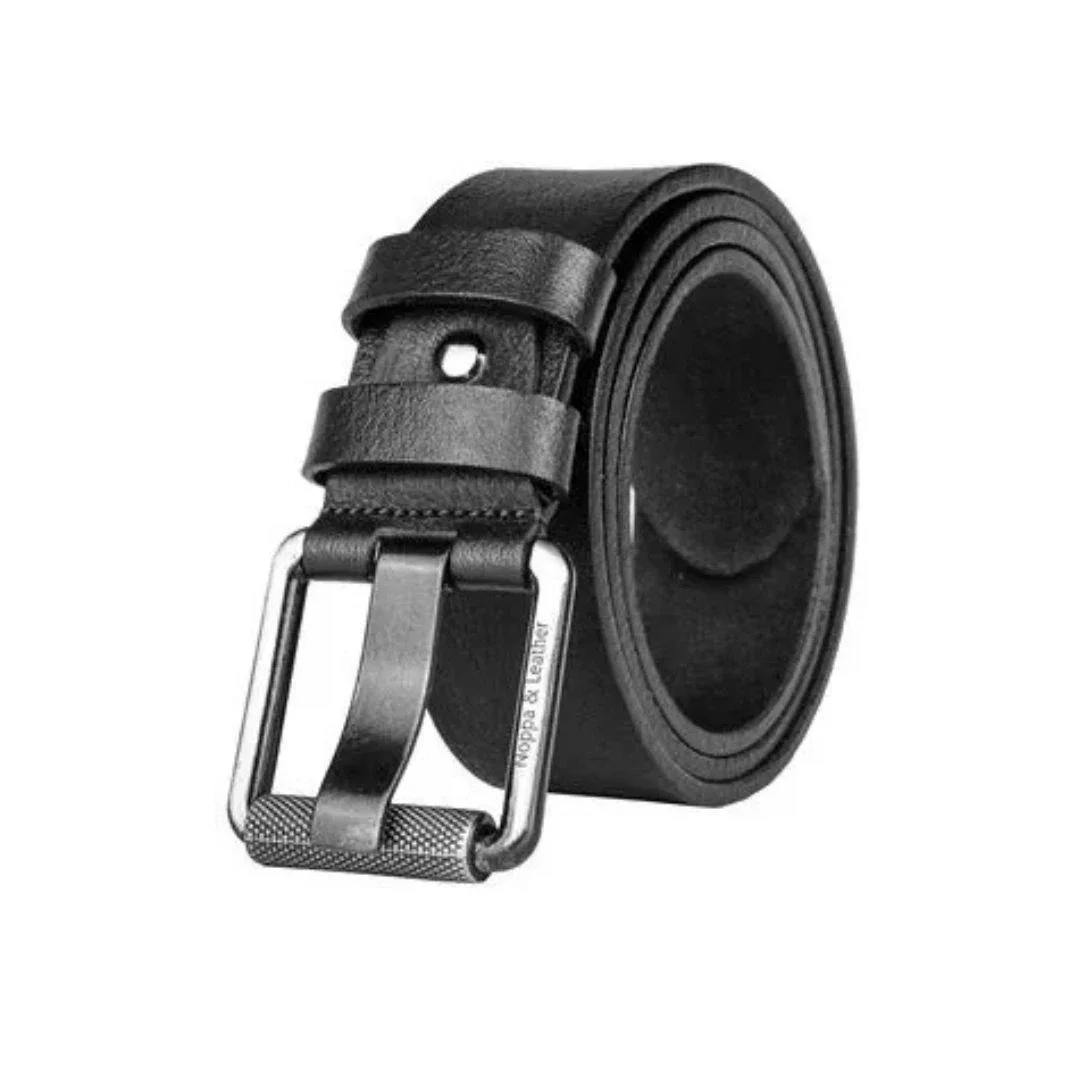 Siyah 4.5 cm Lüks Kot Kemeri görsel 2