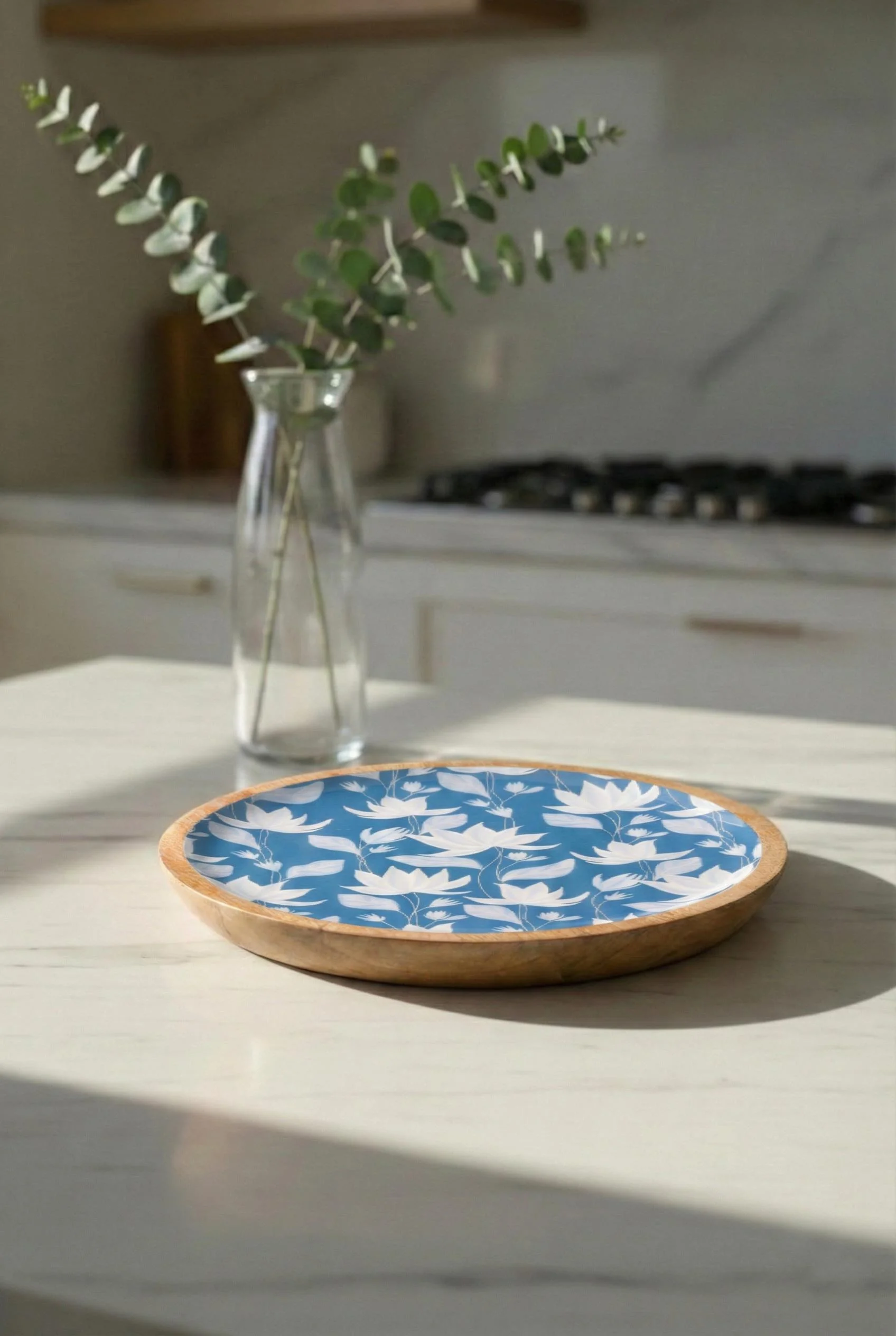 Mango Agacı Pasta Tabağı & Sunum Tabağı 20 Cm Desenli görsel 3