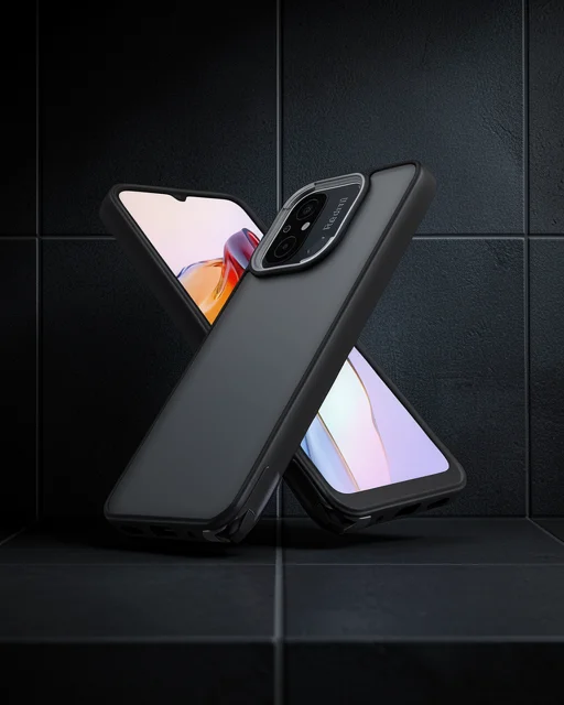 Xiaomi Redmi 12c Kılıf Elegant Kapak - Siyah