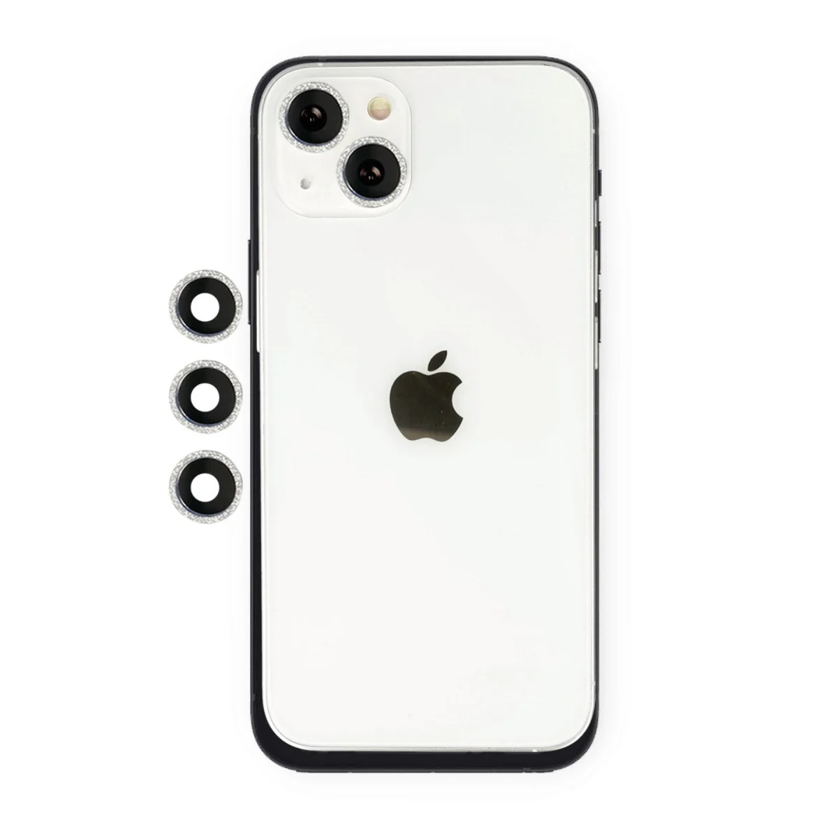 Apple İphone 14 Shine Kamera Lens - Gümüş