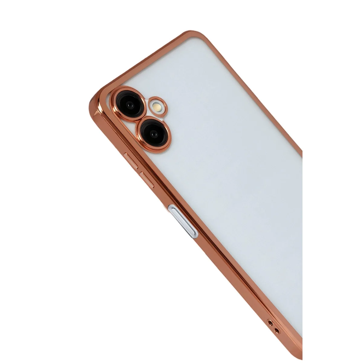 Samsung Galaxy A07 4g Razer Lensli Silikon - Çöl Titanyum görsel 2