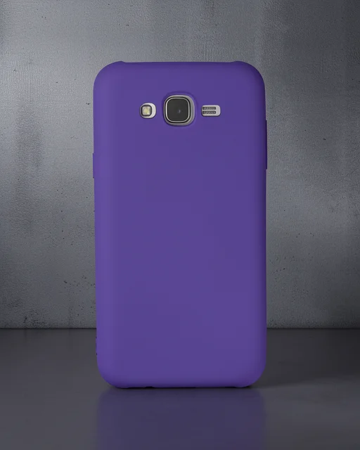 Samsung Galaxy J7 Kılıf Nano İçi Kadife Silikon - Mor