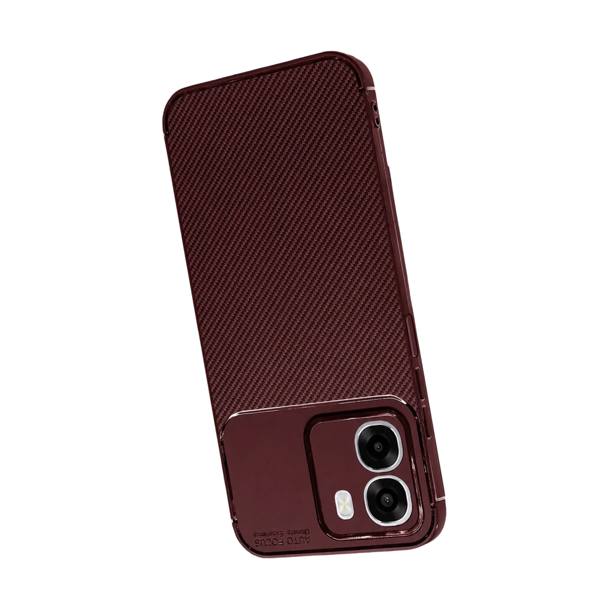 Oppo Oppo A6T 5G Auto Focus Karbon Kapak - Bordo görsel 3