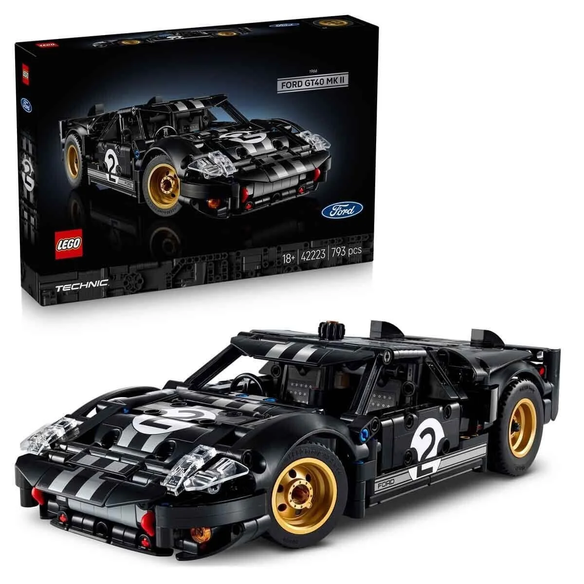 42223 Lego Technic 1966 Ford GT40 MKII 793 parça +18 yaş