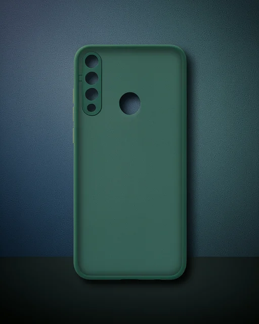 Huawei Y6p Kılıf Montreal Silikon Kapak - Yeşil