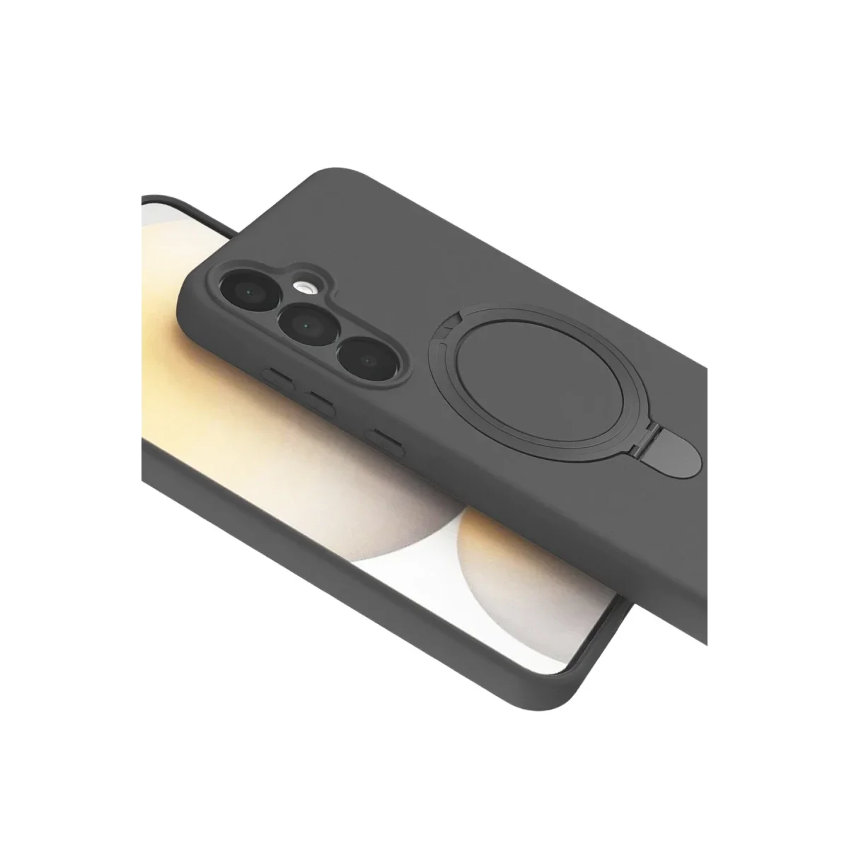 Samsung Galaxy A25 5G Regal Magsafe Standlı Kapak - Titan Gri görsel 4