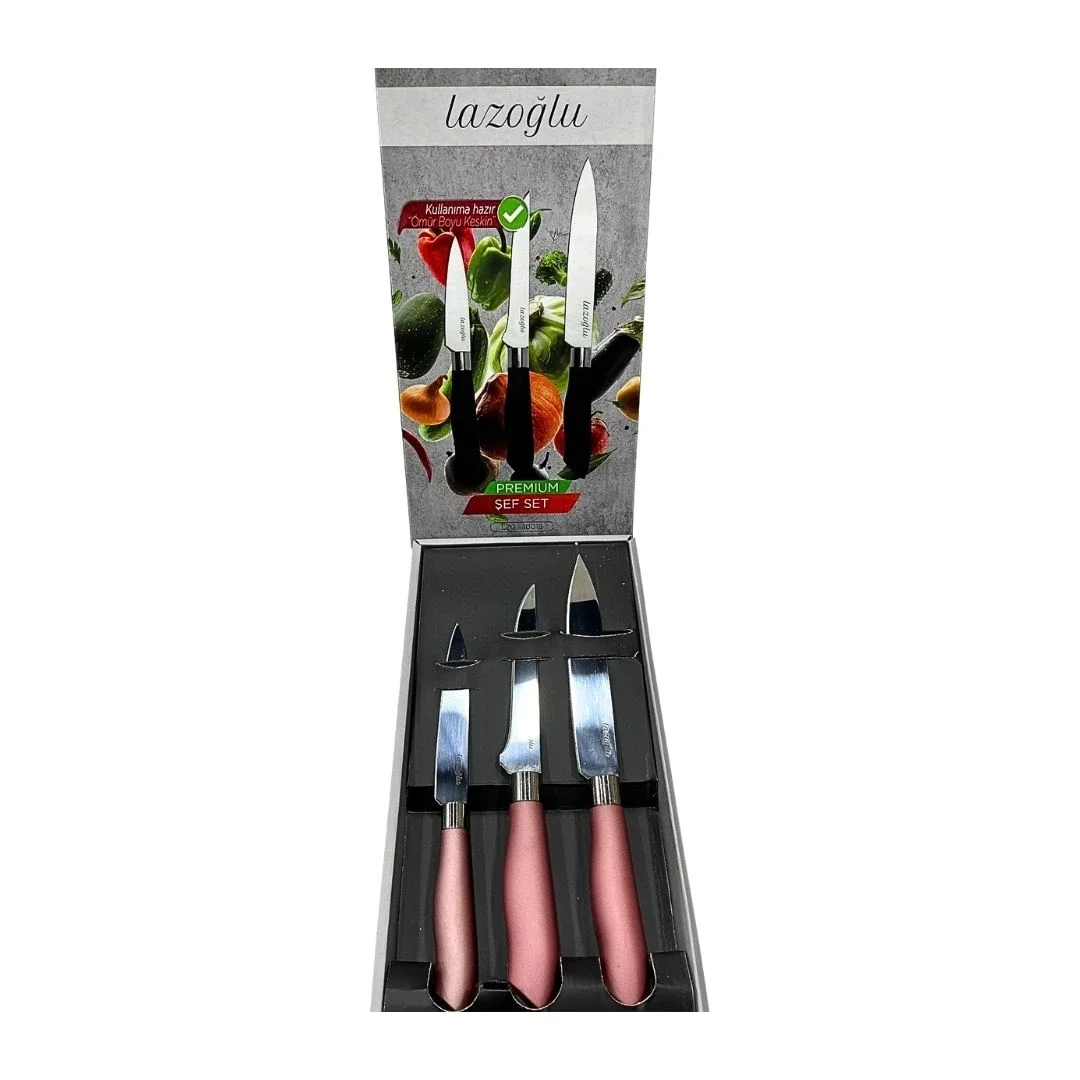 3'li Preum Şef Set Bıçağı