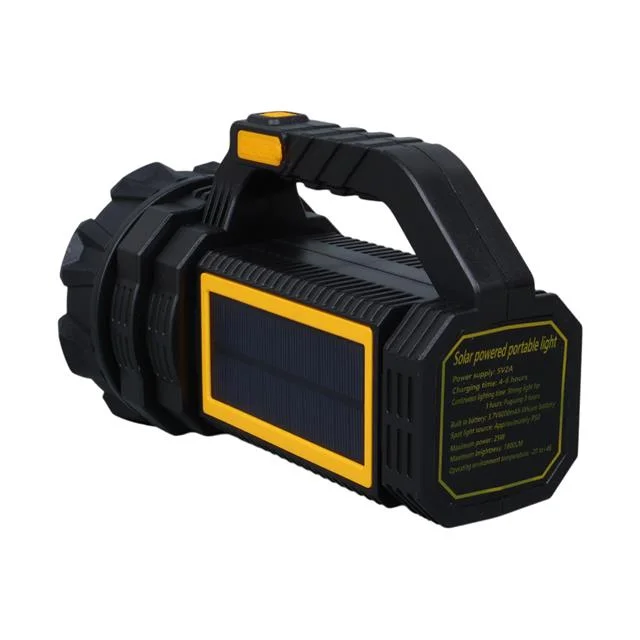 MX-W5190-P50 Solar Şarjlı El Feneri Uzun Mesafe Işıldak görsel 3