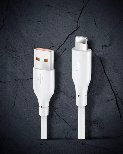 Dc64 Usb To Lightning 1m 3.0a Hızlı Şarj Kablo - Beyaz
