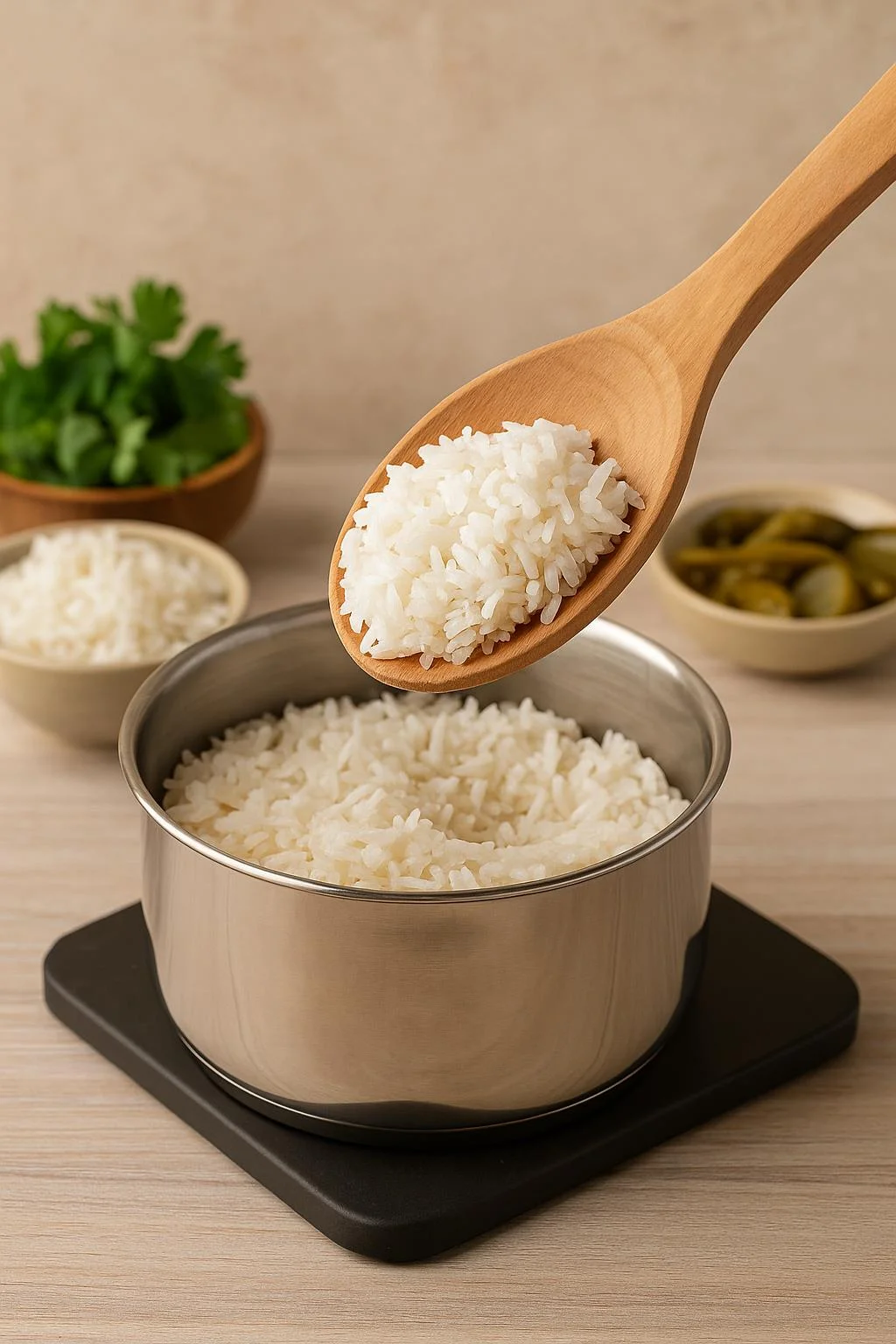 Ahşap Pilav Kaşığı 28 cm görsel 2