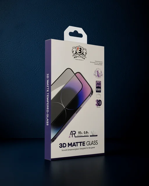 Apple İphone 15 Pro Bilvis 3d Mat Cam Ekran Koruyucu