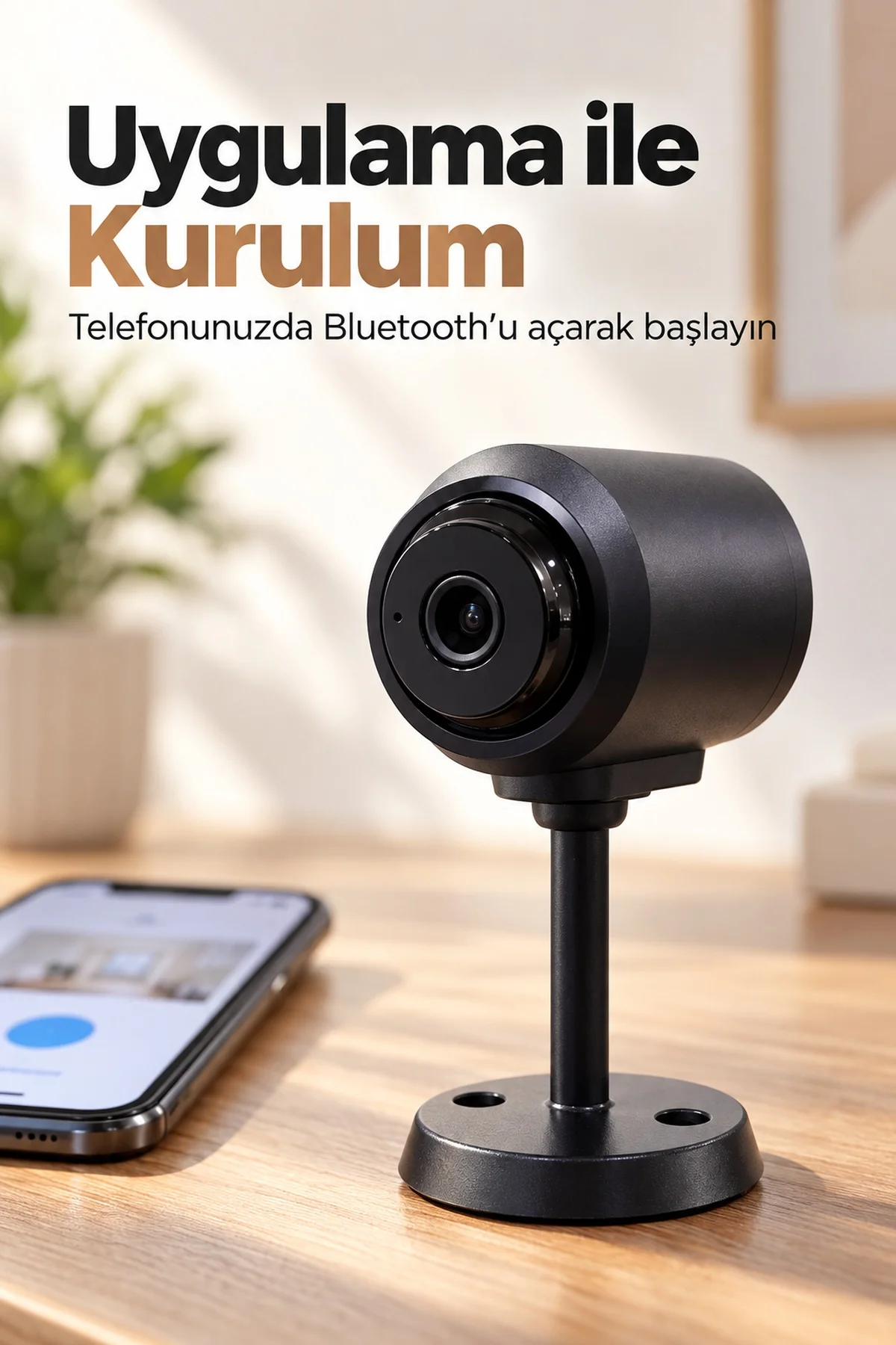 Telefon Bağlantılı WiFi Güvenlik Kamerası görsel 5