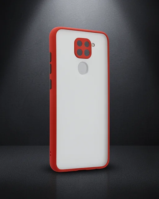 Xiaomi Redmi Note 9 Kılıf Montreal Silikon Kapak - Kırmızı