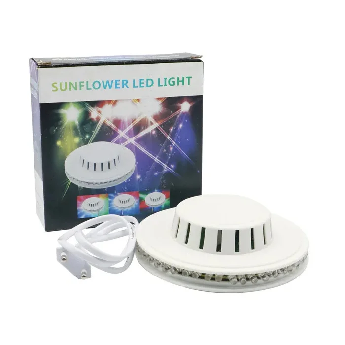 M29 48 LED RGB Otomatik Renk Değiştiren Dönen Ayçiçeği UFO LED görsel 6