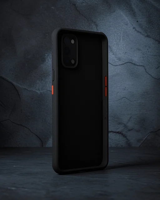 Realme 7 Pro Kılıf Miami Şeffaf Silikon - Siyah