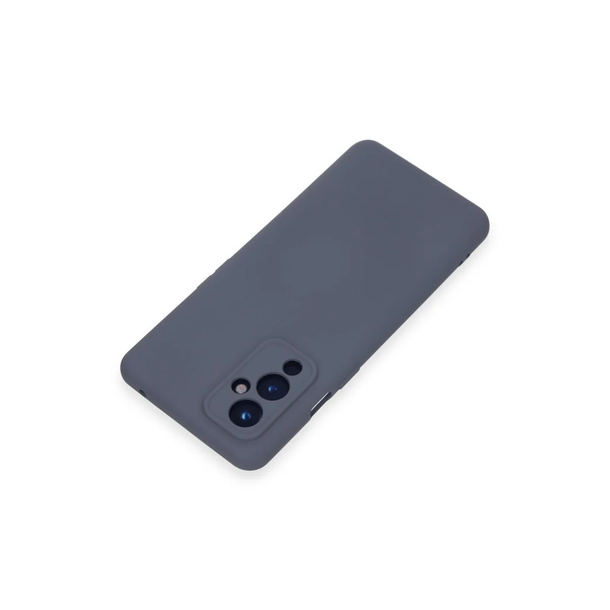 One Plus 9 Kılıf Nano İçi Kadife Silikon - Gri görsel 3