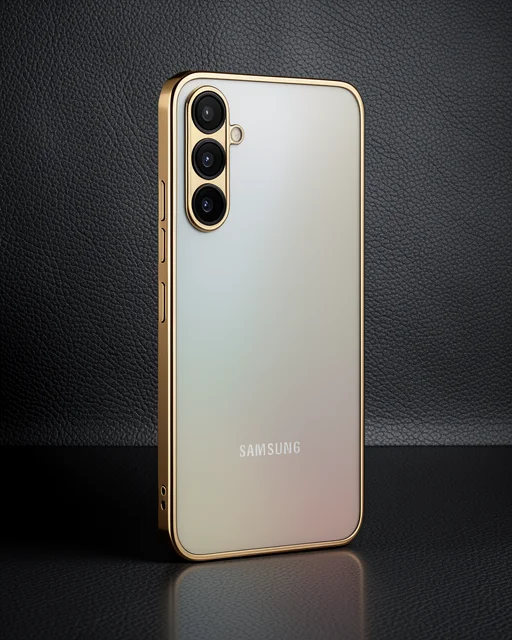 Samsung Galaxy A34 5g Kılıf Razer Lensli Silikon - Gold