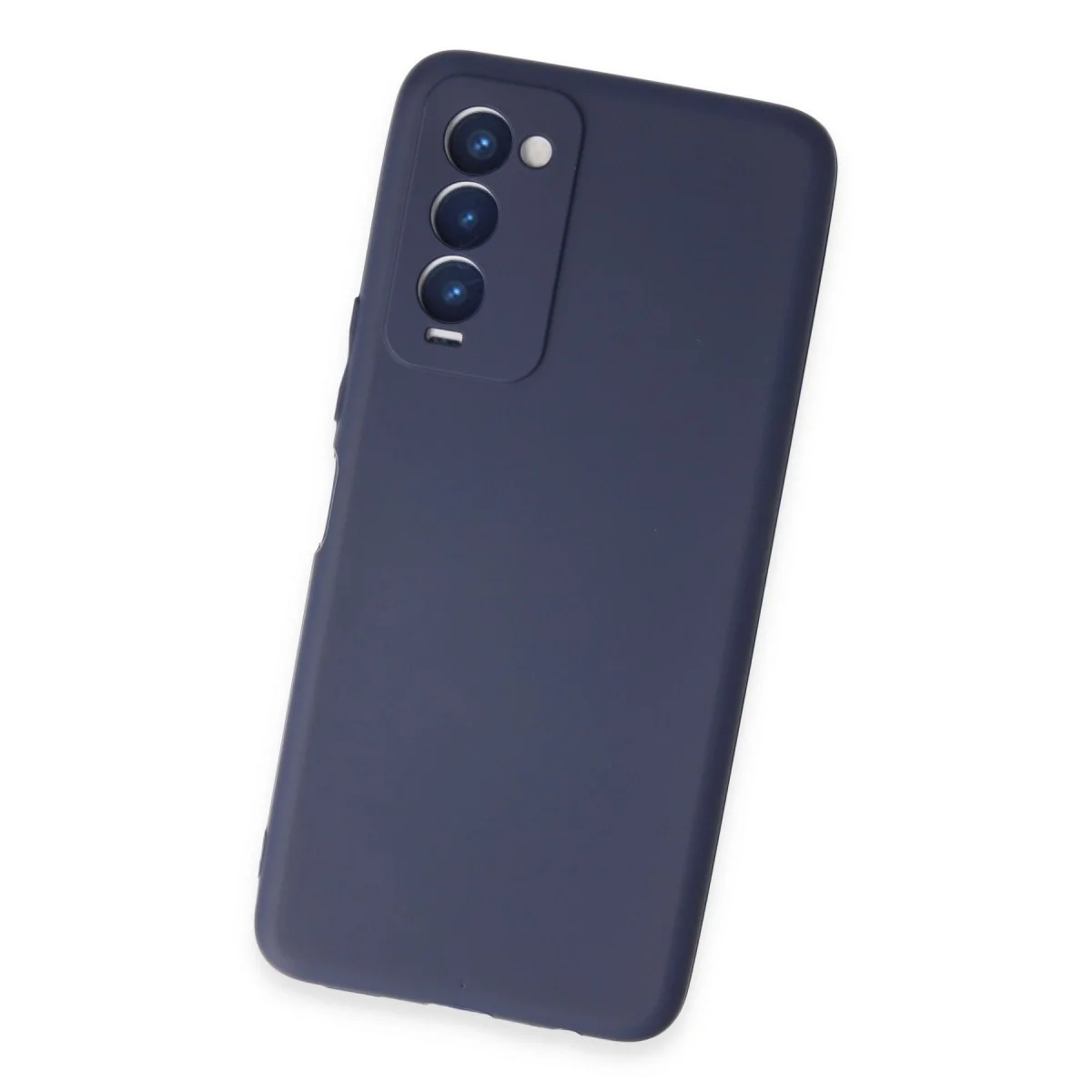 Tecno Camon 18 Kılıf First Silikon - Lacivert görsel 3