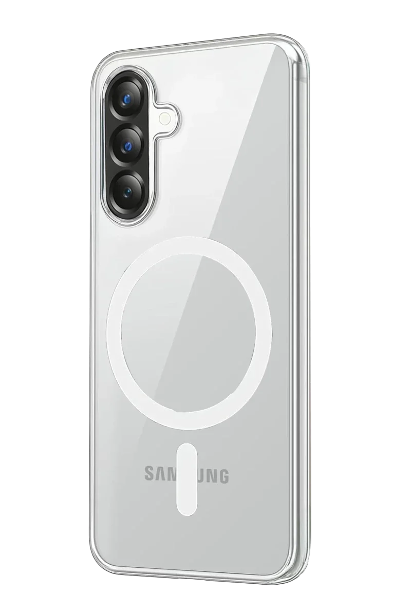 Samsung Galaxy A27 5G Combo Sert Şeffaf Magsafe Kapak - Şeffaf görsel 2