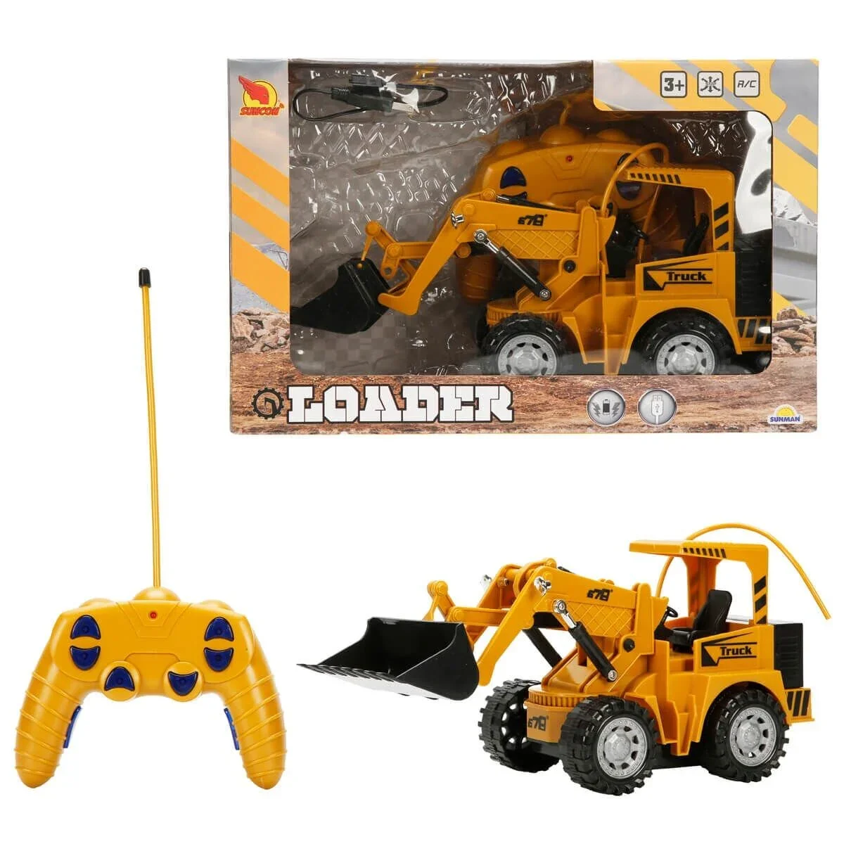 4491 Sun-rst-snc-r/c İş Makinesi Dozer F/f 3.7V.USB