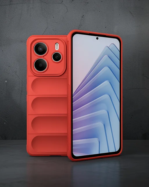 Xiaomi Redmi Note 14 4g Kılıf Optimum Silikon - Kırmızı