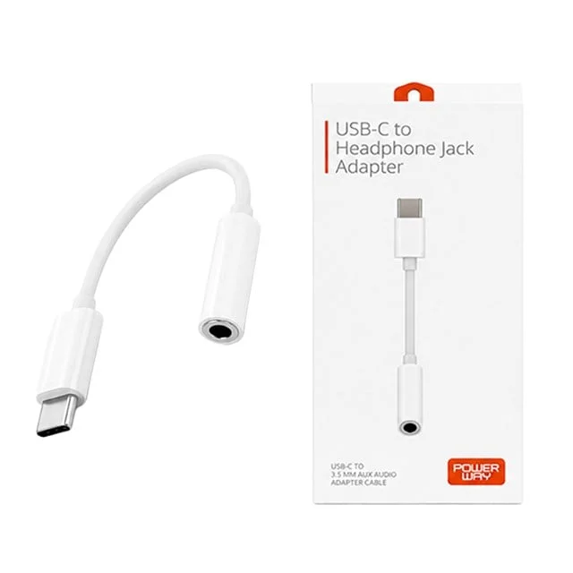 Powerway AC04 Type-C To 3.5 Mm AUX Kulaklık Dönüştürücü görsel 2