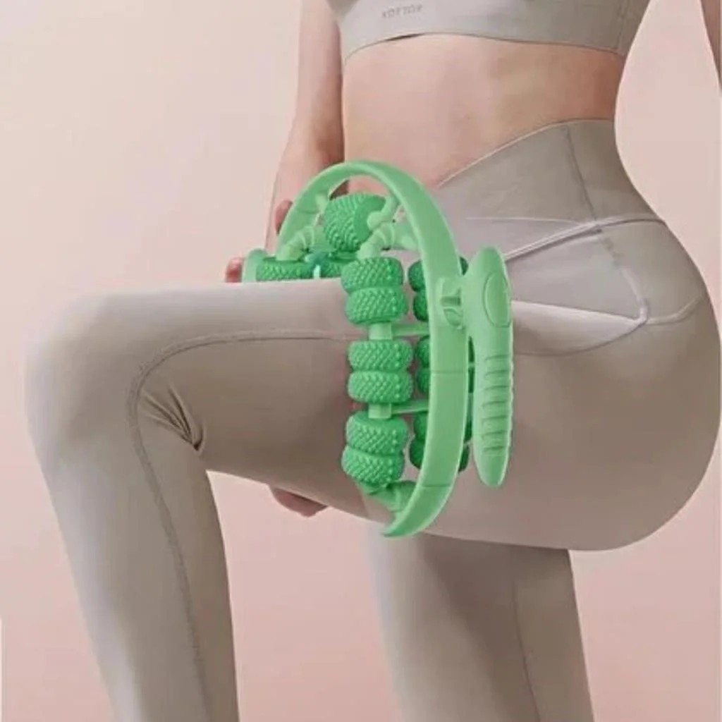 13 Tekerlekli Circular Lenfatik Masaj Roller – Selülit Giderici, Cilt Sıkılaştırıcı, Bacak Kol Sırt Masaj Aleti görsel 4