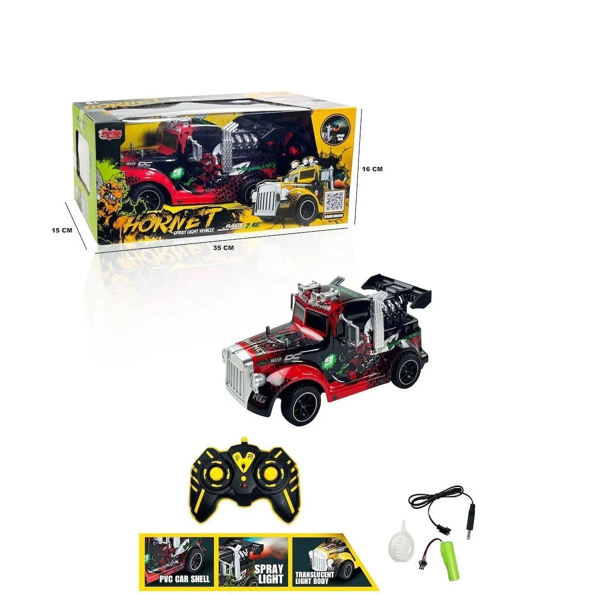 RQ3020 Kumandalı Buhar Çıkartan Çekici Tır Kafası görsel 2