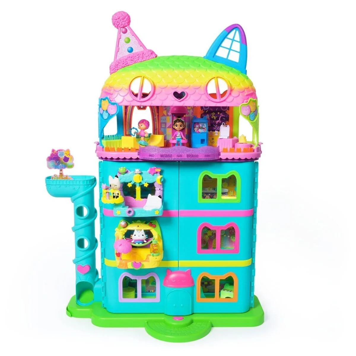 70742 Gabbys Dollhouse Festival Evi Eğlenceli Müzikli Oyun Seti 63 cm -Spinmaster görsel 2
