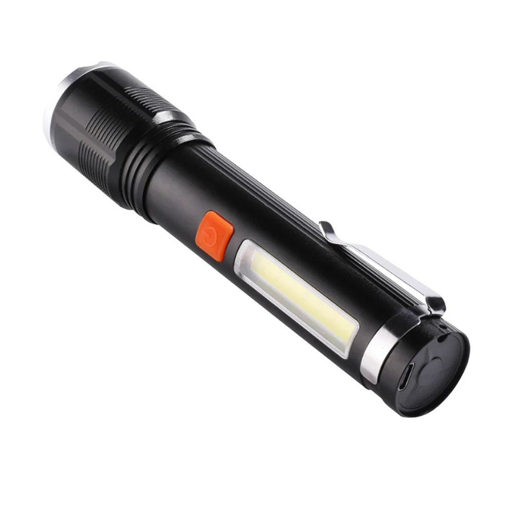 KM-102 4 Modlu Tip-C Şarjlı Zoomlu Taktikal El Feneri görsel 6