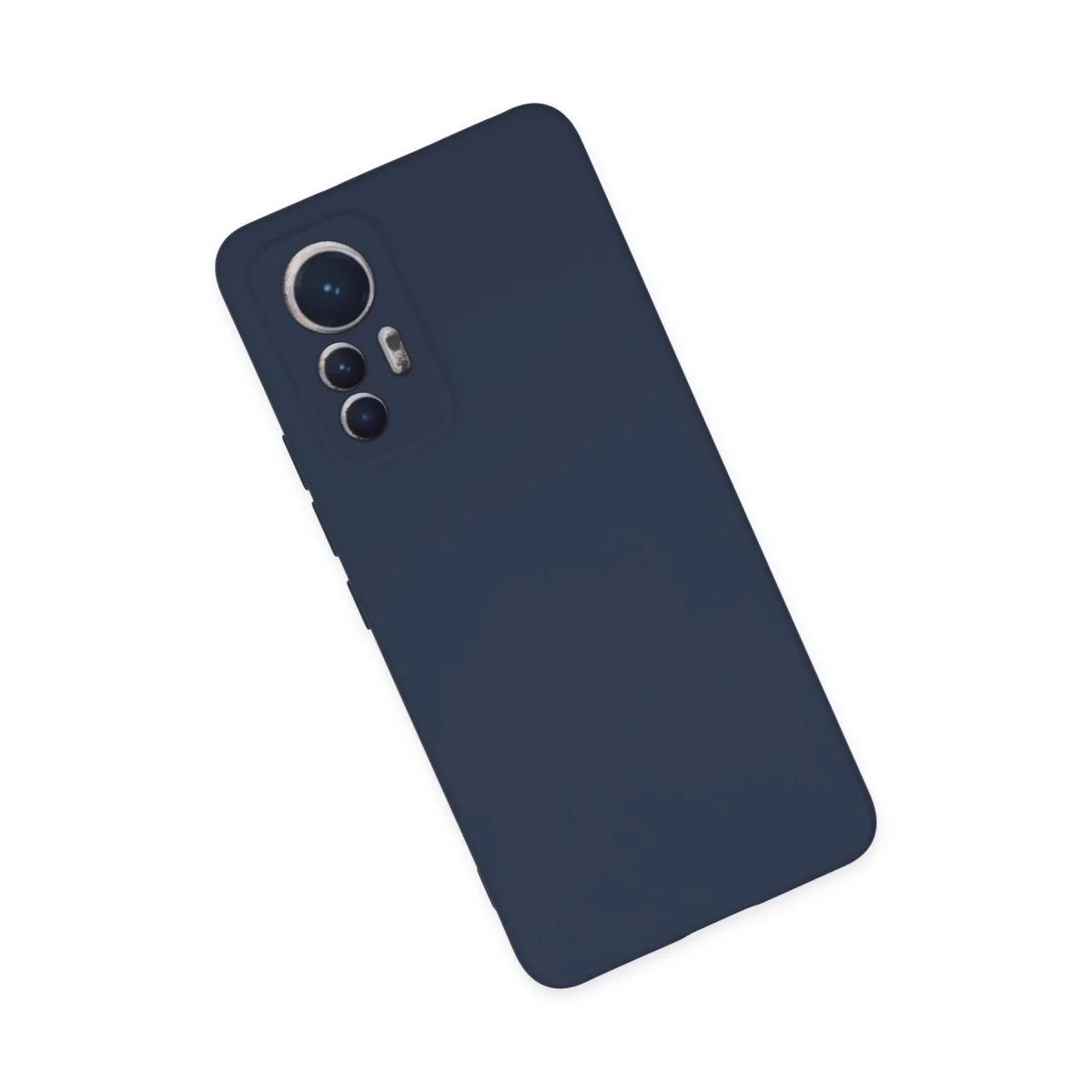 Xiaomi Mi 12 Lite Kılıf Nano İçi Kadife Silikon - Lacivert görsel 3