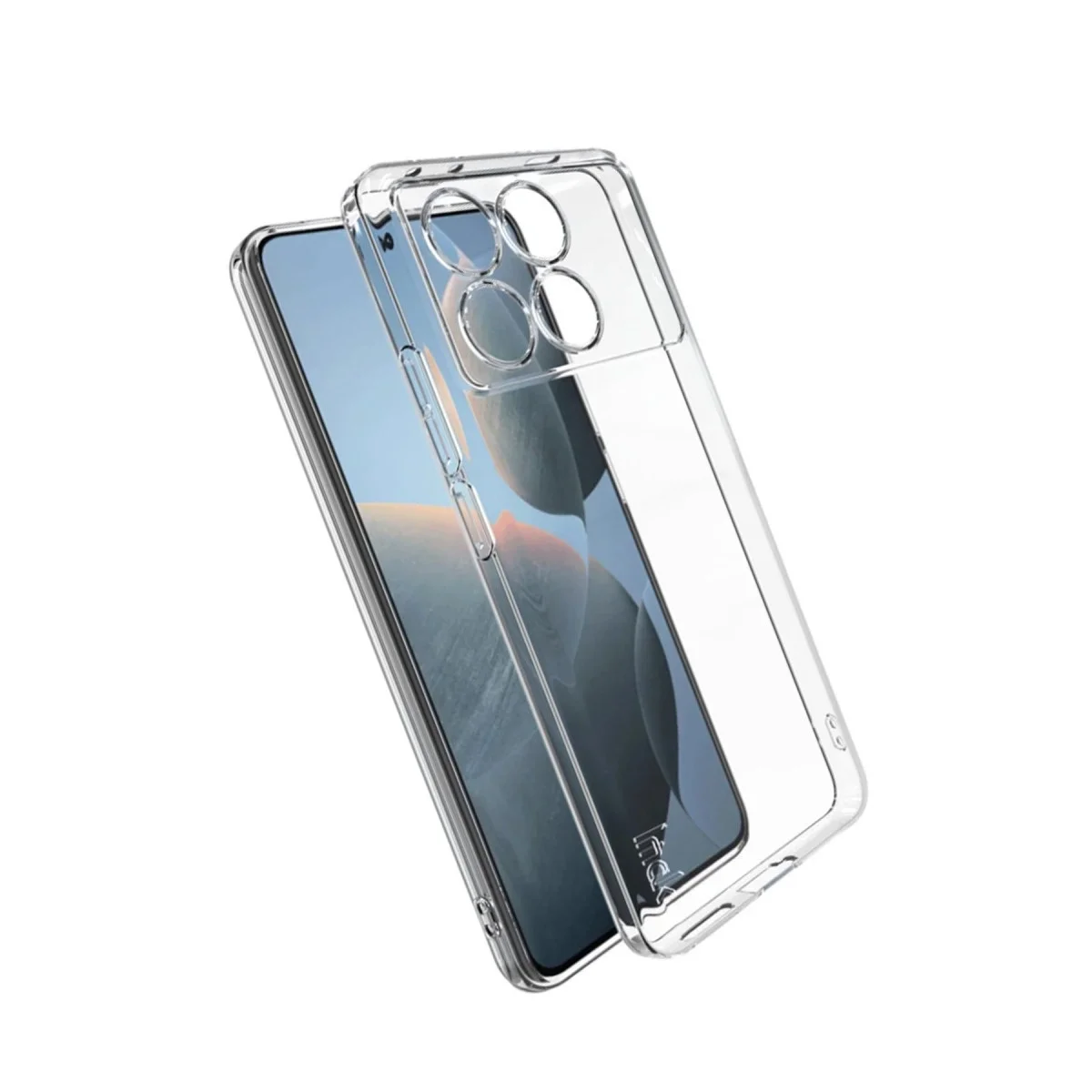 Xiaomi Poco X6 Pro Kılıf Lüx Şeffaf Silikon görsel 3