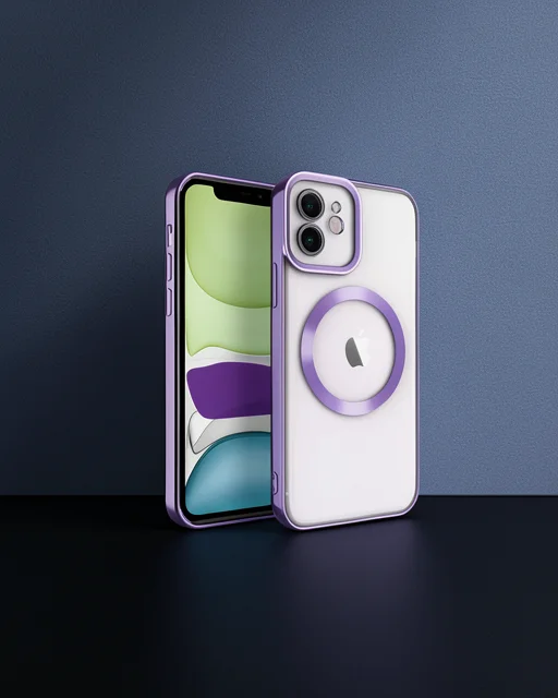 Apple İphone 12 Kılıf Kross Magneticsafe Kapak - Mor