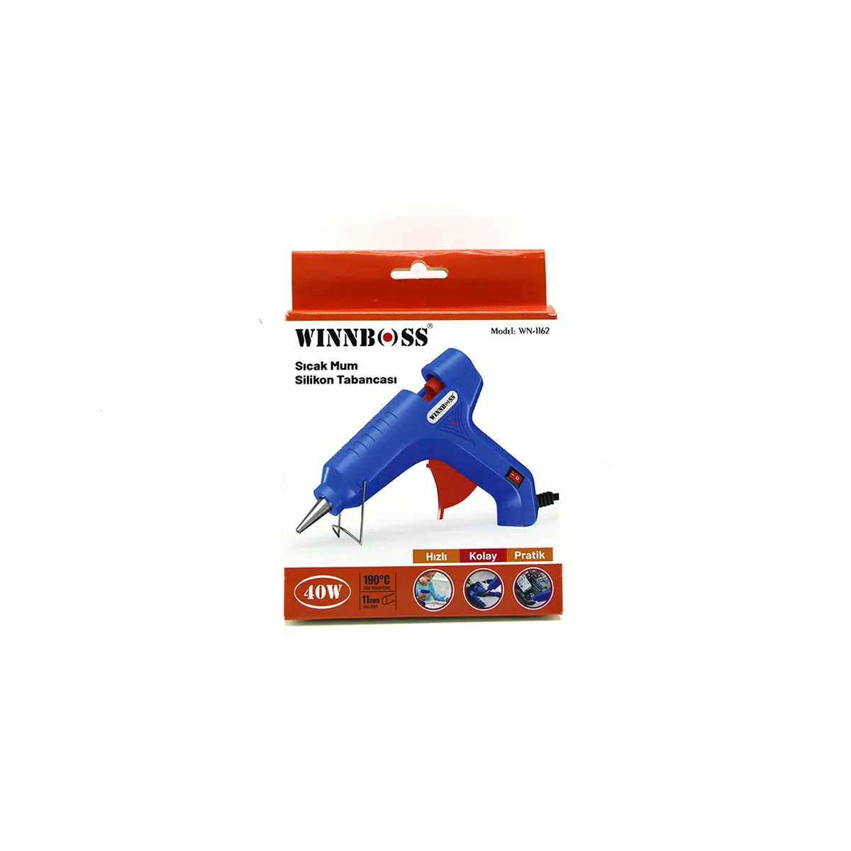 Silikon Sıcak Tutkal Tabancası 40W 11mm 190°C (Anahtarlı) görsel 4
