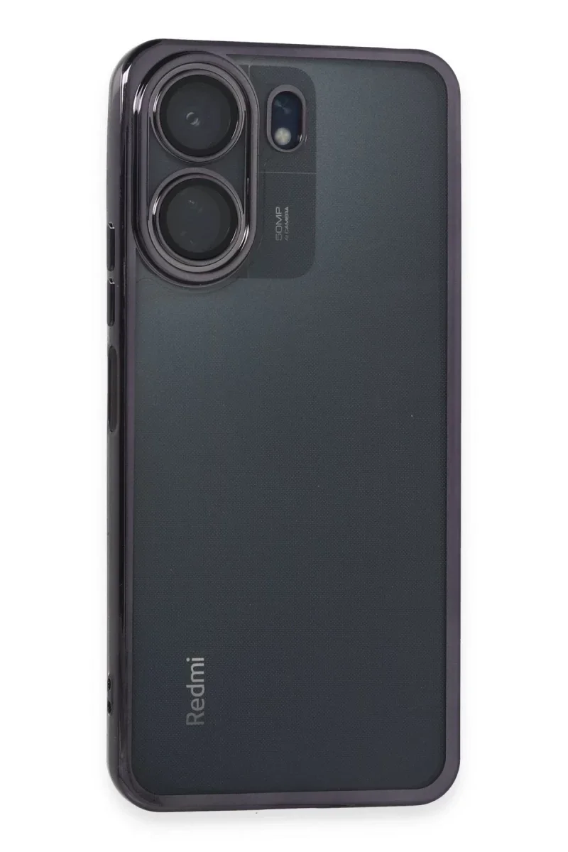 Xiao Red 13C Kılıf Razer Lensli Silikon - Mor