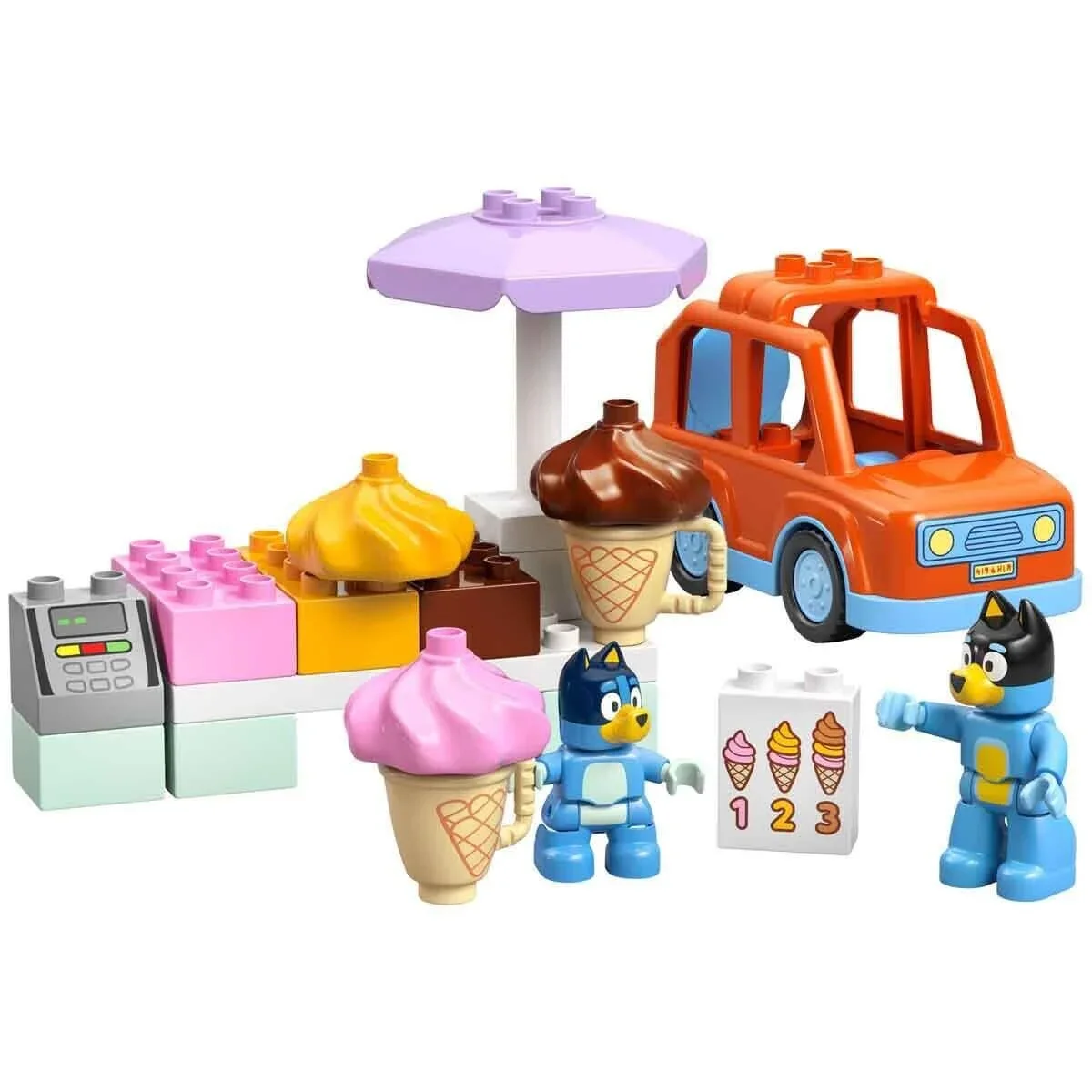 10458 Lego Duplo Bluey ile Dondurma Gezisi 22 parça +2 yaş görsel 2