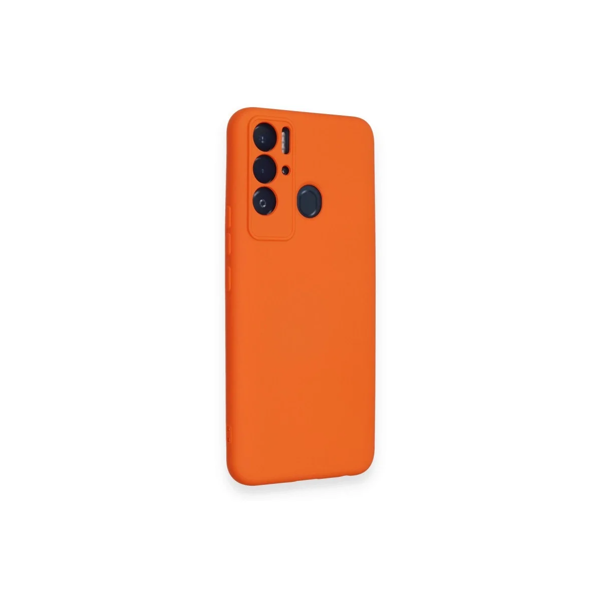 Tecno Pova Neo Kılıf Nano İçi Kadife Silikon - Turuncu görsel 2