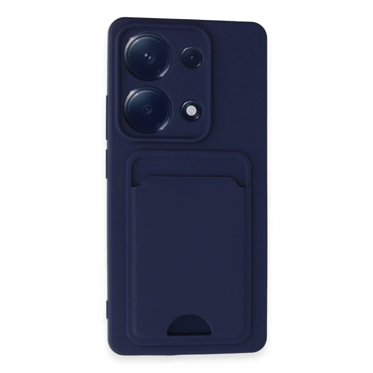 Xiaomi Redmi Note 13 Pro 4G Kılıf Kelvin Kartvizitli Silikon - Lacivert