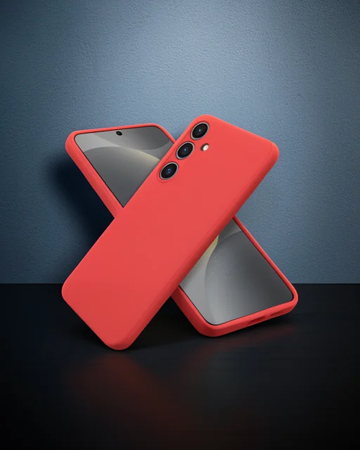 Samsung Galaxy A36 Kılıf First Silikon - Kırmızı