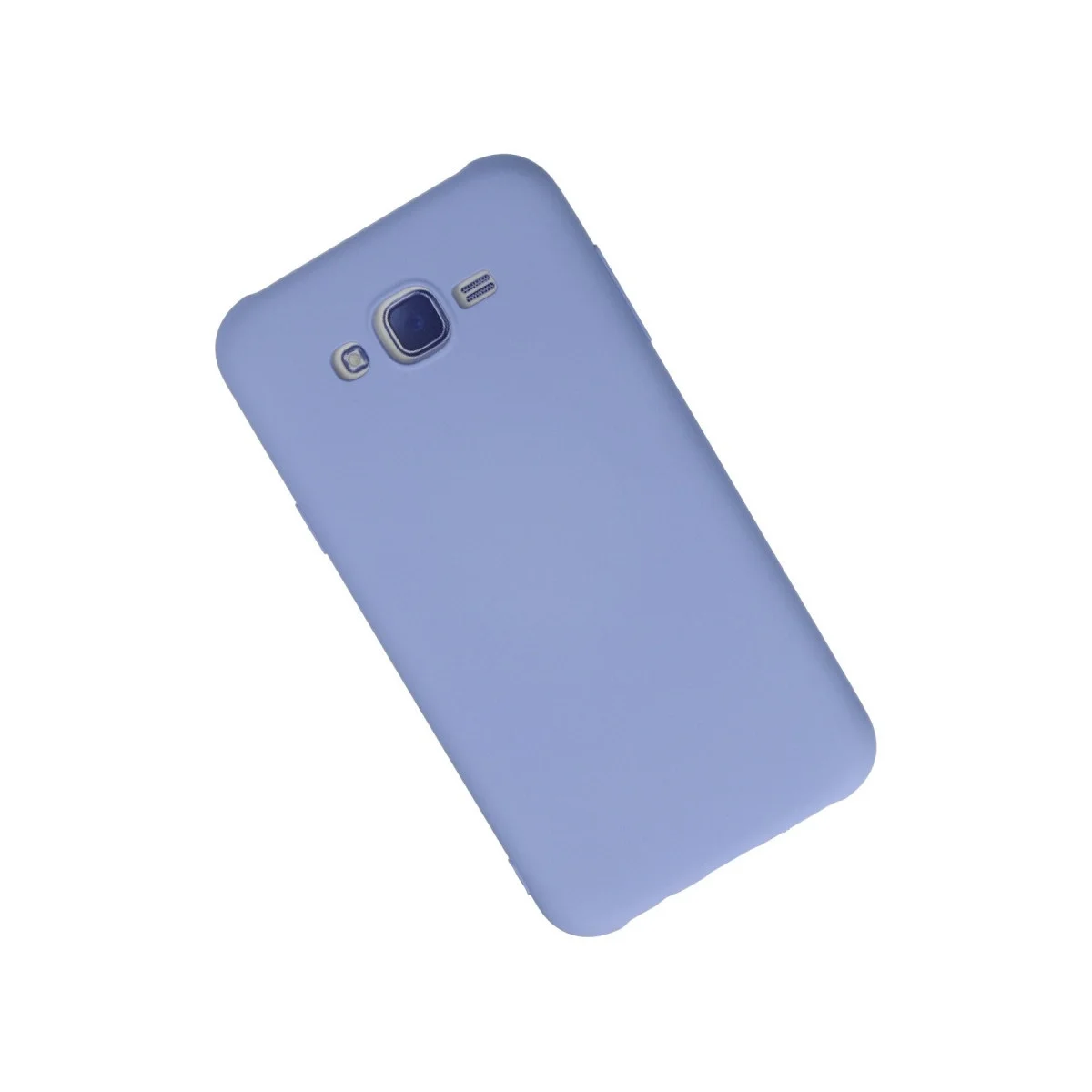 Samsung Galaxy J7 Kılıf Nano İçi Kadife Silikon - Lila görsel 2