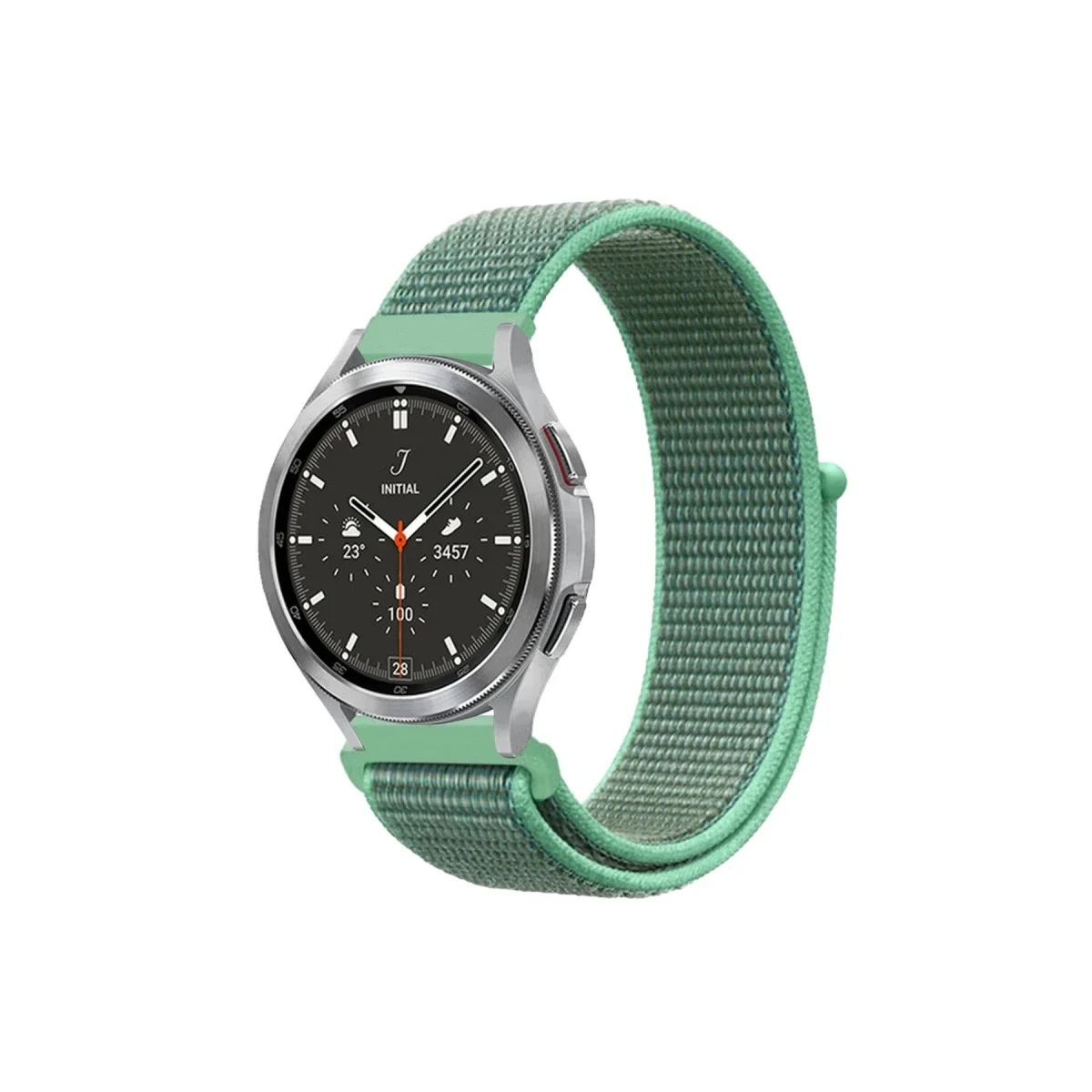 Watch 22mm Hasırlı Cırtcırtlı Kordon - Turkuaz1