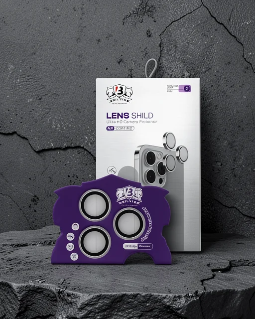 Apple İphone 16 Pro Max Bilvis Titan Kamera Lens - Gümüş