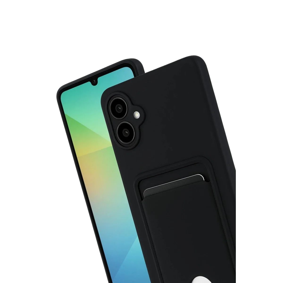 Samsung Galaxy A07 4g Kelvin Kartvizitli Silikon - Siyah görsel 3